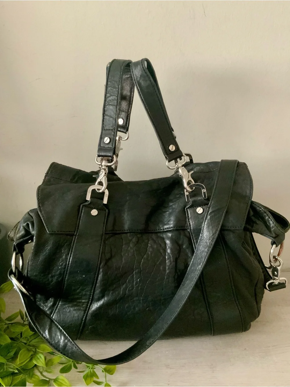 TORY BURCH DAYTON LARGE CITY SATCHEL SHOULDER BAG FROM 2010